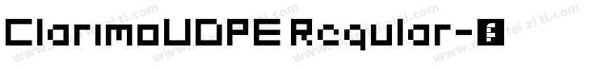 ClarimoUDPE Regular字体转换